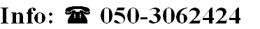 Info:  050-3062424 